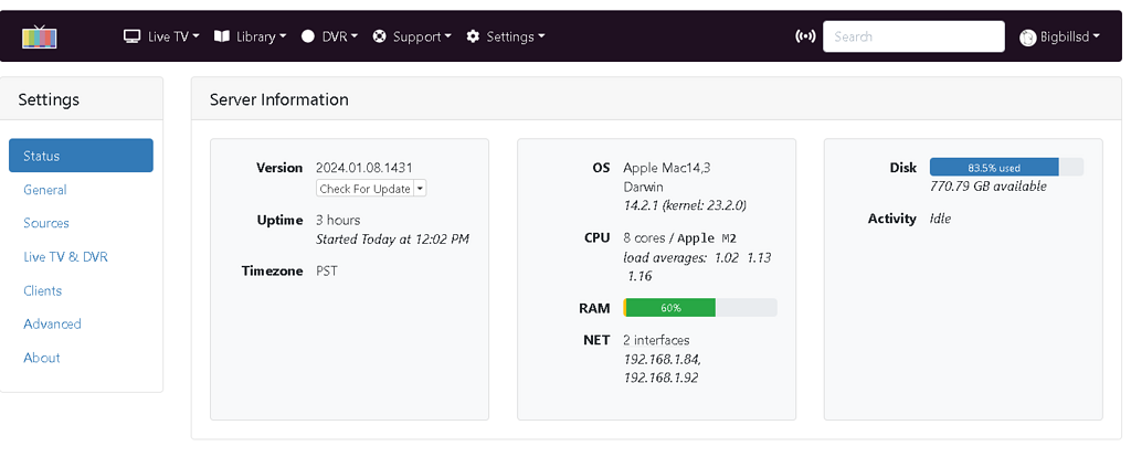 Server Channel Screen New build observation - Channels DVR Server - Channels Community