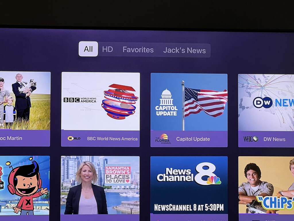 Channel Collections not showing on guide or On Now - Channels DVR ...
