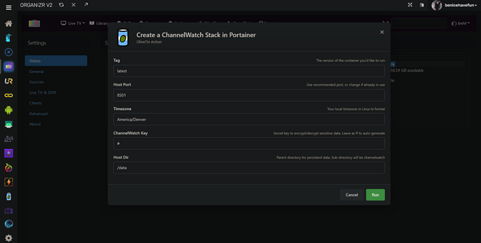 Screenshot 2026-08-24 at 11-13-18 Channels DVR - Organizr V2
