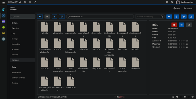 Screenshot 2026-08-23 at 19-37-25 Cockpit - Organizr V2