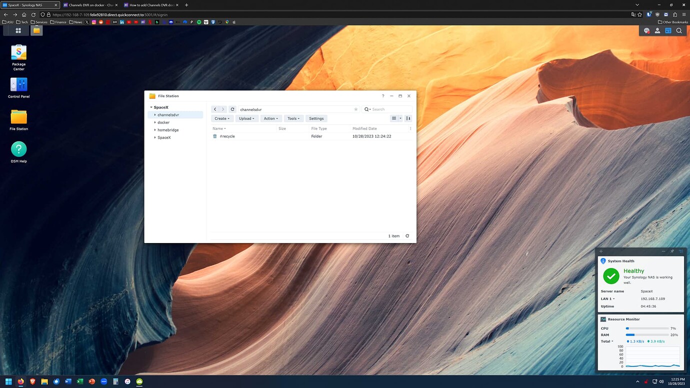 How to add Channels DVR docker on Synology Troubleshooting Channels