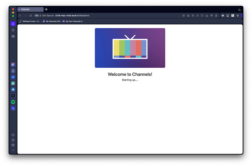Server Channel Screen Channels DVR stuck on startup screen (Mac Mini) - Troubleshooting ...