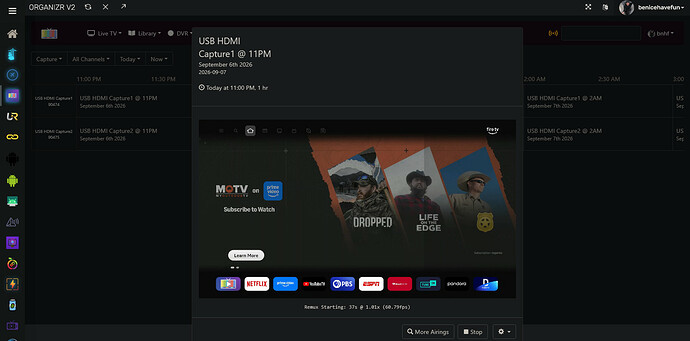 Screenshot 2026-09-07 at 23-10-25 Channels DVR - Organizr V2