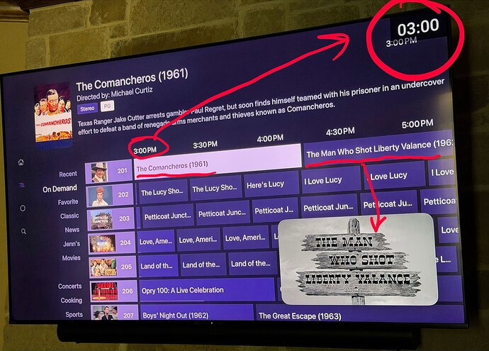 Virtual channels - Guide is off