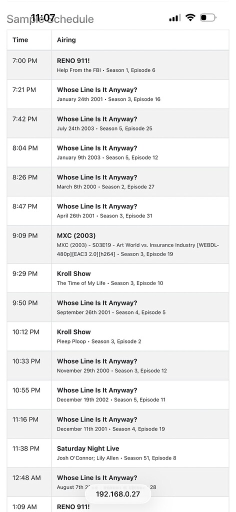 Any tricks to improve Virtual Channel random sort? - Channels DVR ...