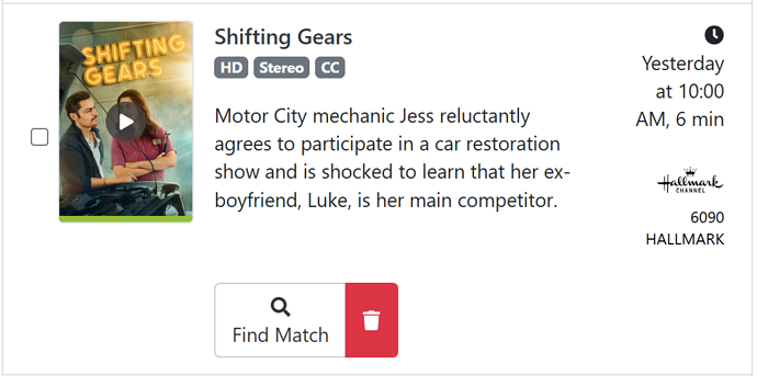 Manual movie recording