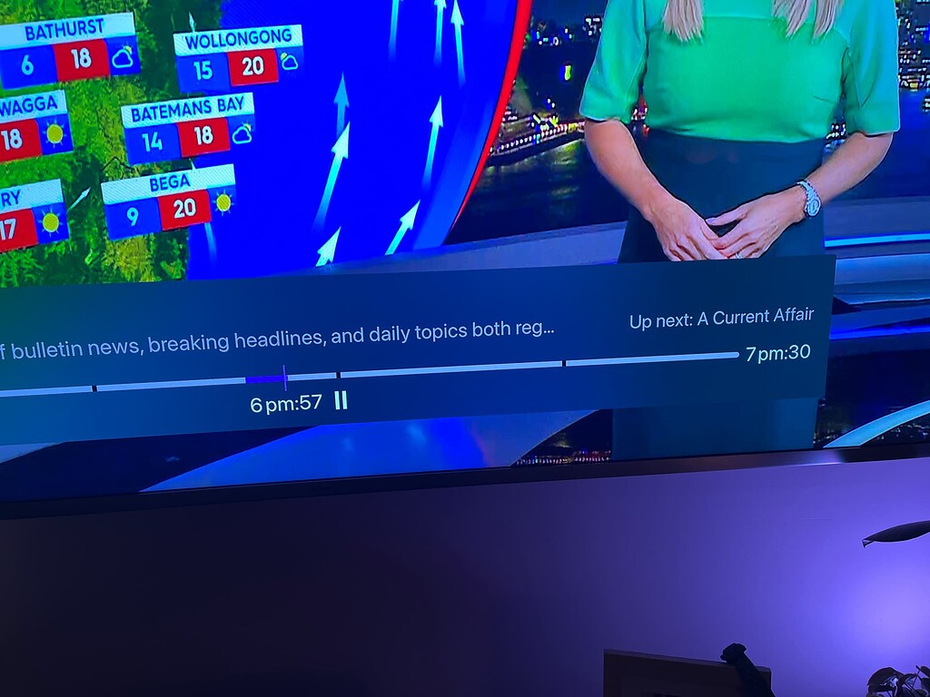 Odd time display format on status bar Channels Apple TV Channels