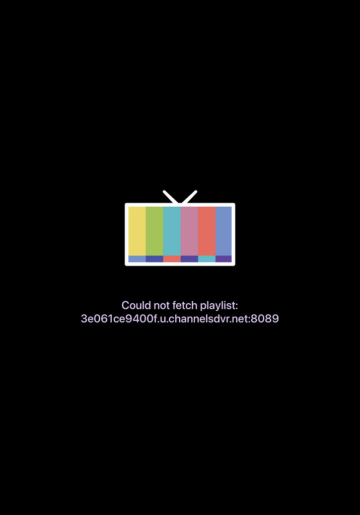 Could not fetch playlist - Channels Community