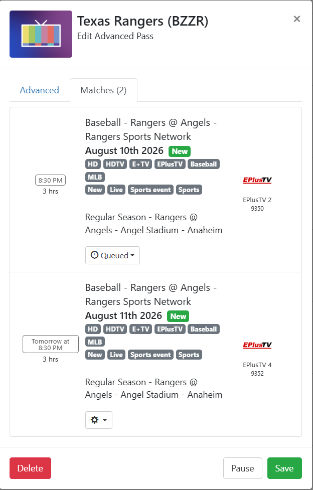 matches